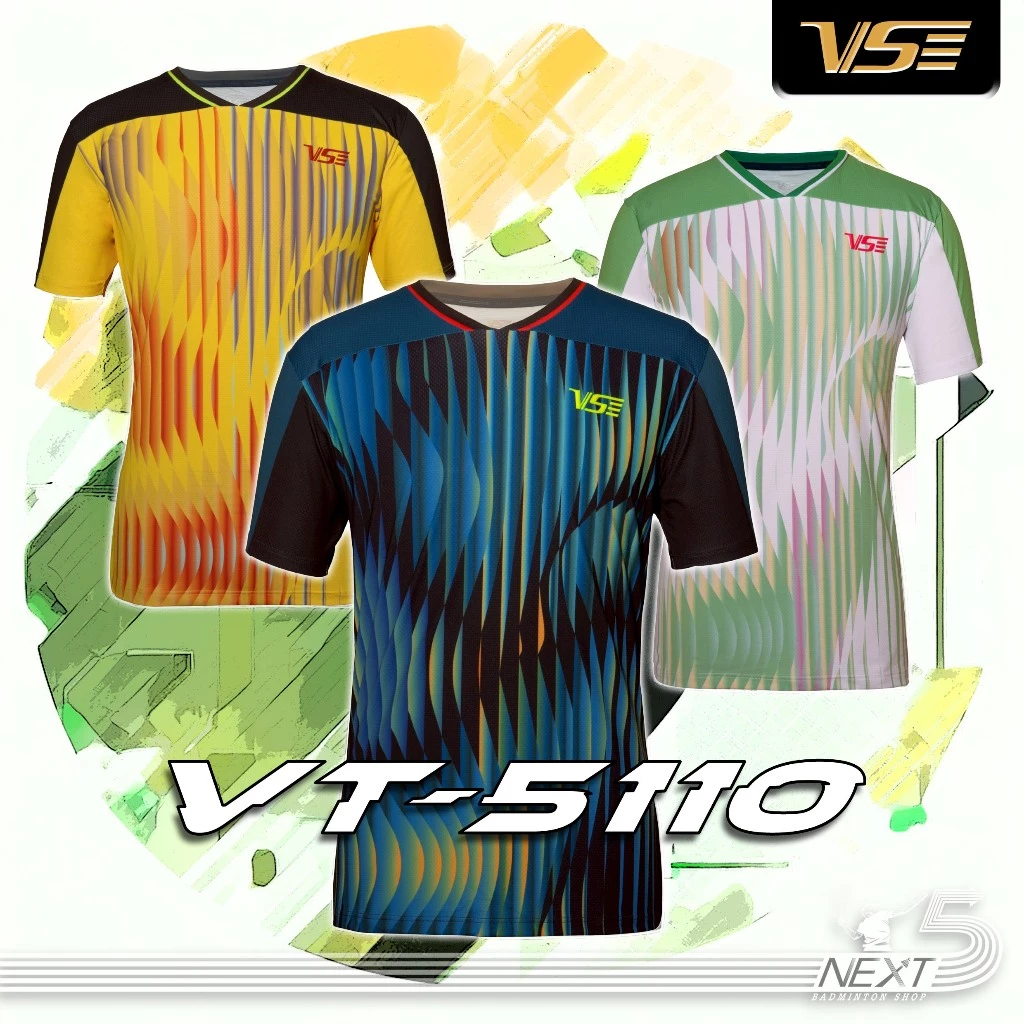 VS เสื้อกีฬาแบดมินตัน รุ่น VT-5110 เกรดแข่งขัน มี 3 สี รูปที่ 1