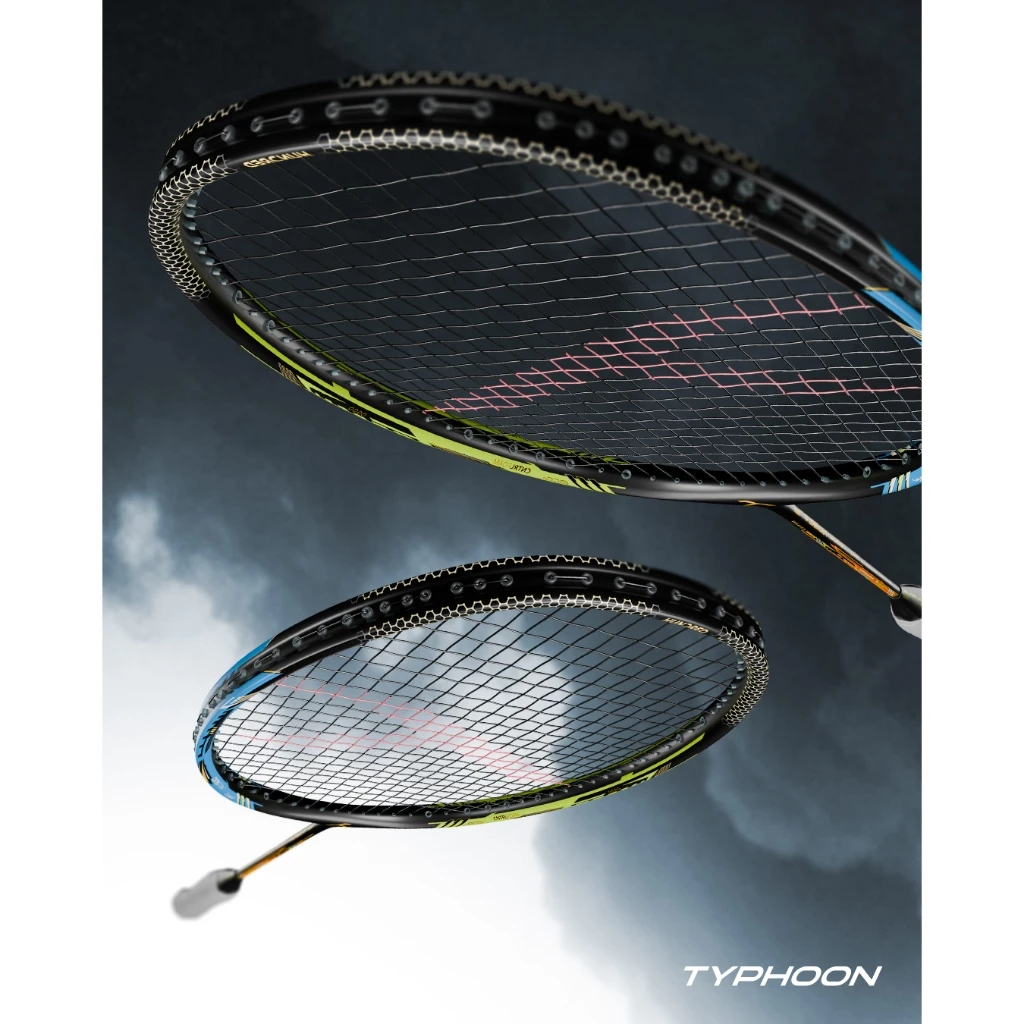 Hundred ไม้แบดมินตัน รุ่น Flareon Typhoon สาย Speed มี2สี ขาว/ดำ 4U/5U ฟรีเอ็น ซอง ประกัน รูปที่ 7