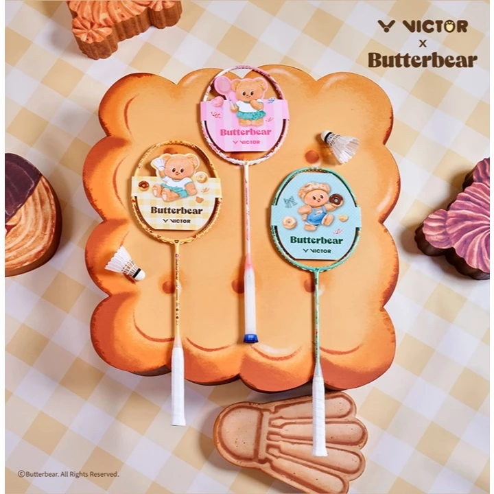 VICTOR ARS/TK Butterbear I ไม้แบดมินตัน รุ่นลิมิเต็ด Butterbear ของแท้ 100% พร้อมซอง แถมเอ็น แถมกริปยาง รูปที่ 1