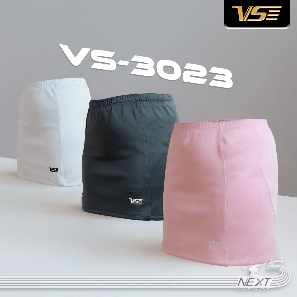 VS กระโปรงแบดมินตัน รุ่น VS-3023 สีชมพู สีดำ สีขาว รูปที่ 1