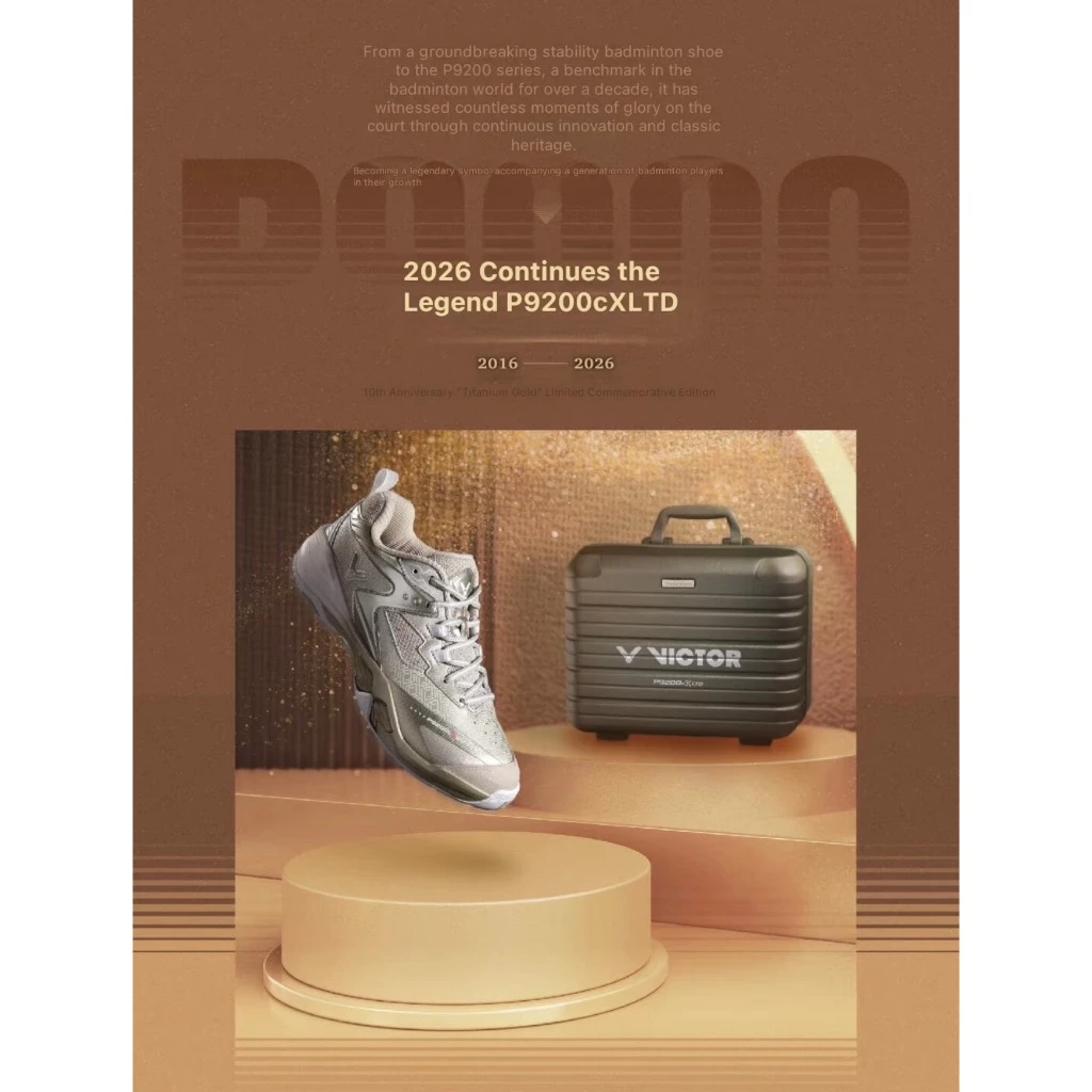 VICTOR VICTOR P9200CX LTD 10th Anniversary Edition รองเท้าแบดมินตัน ของแท้ ประกันศูนย์ไทย พร้อมกระเป๋ารุ่นพิเศษ รูปสินค้า 5