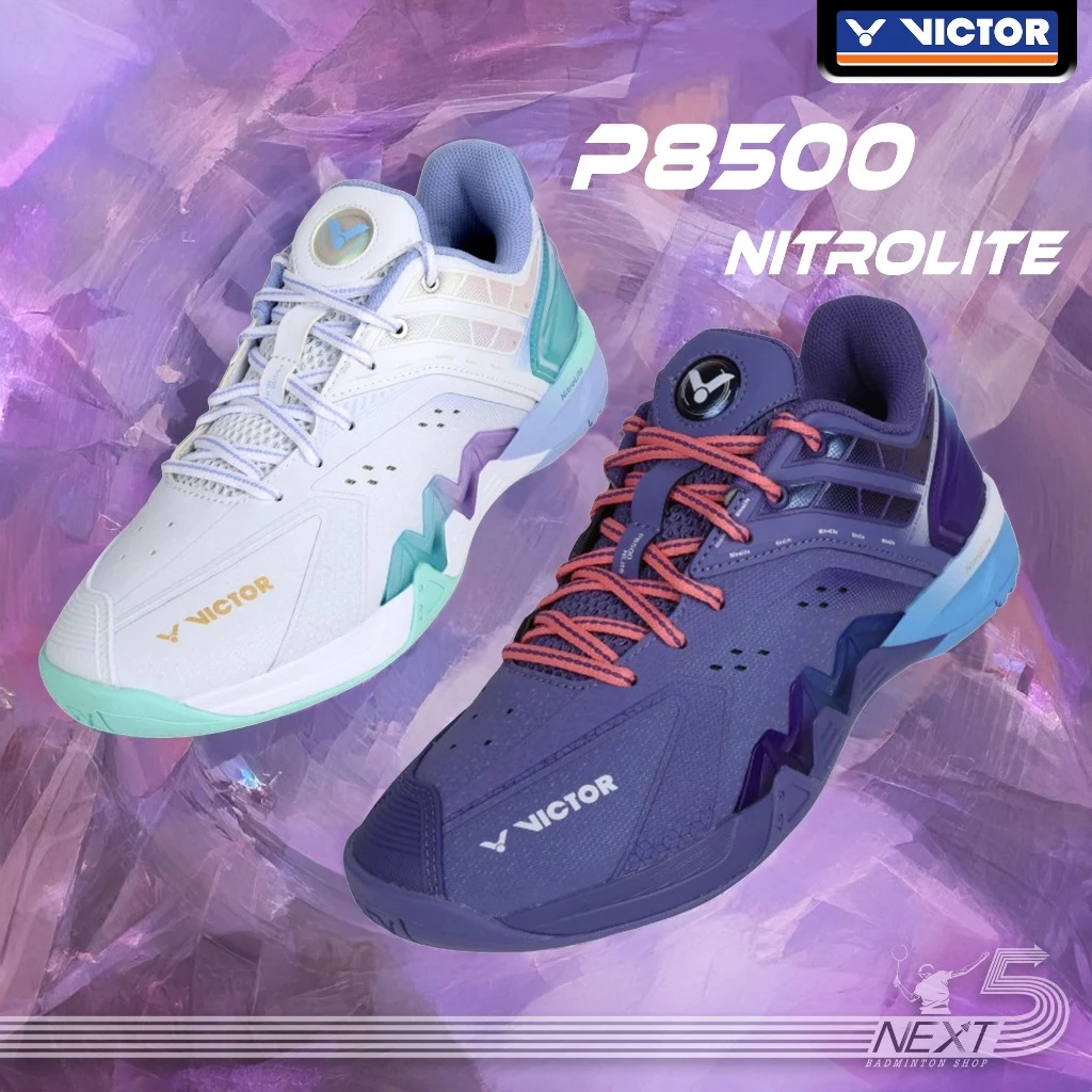VICTOR P8500 Nitrolite รองเท้าแบดมินตัน ของแท้ ประกันศูนย์ไทย น้ำหนักเบา รองรับแรงกระแทก รูปที่ 1