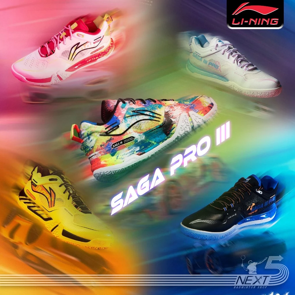 Li-ning Li-ning รองเท้าแบดมินตันรุ่น SAGA PRO III & SAGA PRO III LIMITED จาก Li-ning Thailand รูปสินค้า 1