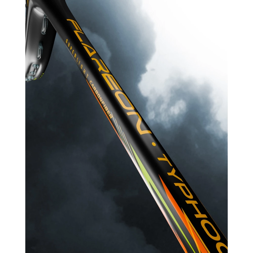 Hundred ไม้แบดมินตัน รุ่น Flareon Typhoon สาย Speed มี2สี ขาว/ดำ 4U/5U ฟรีเอ็น ซอง ประกัน รูปที่ 6