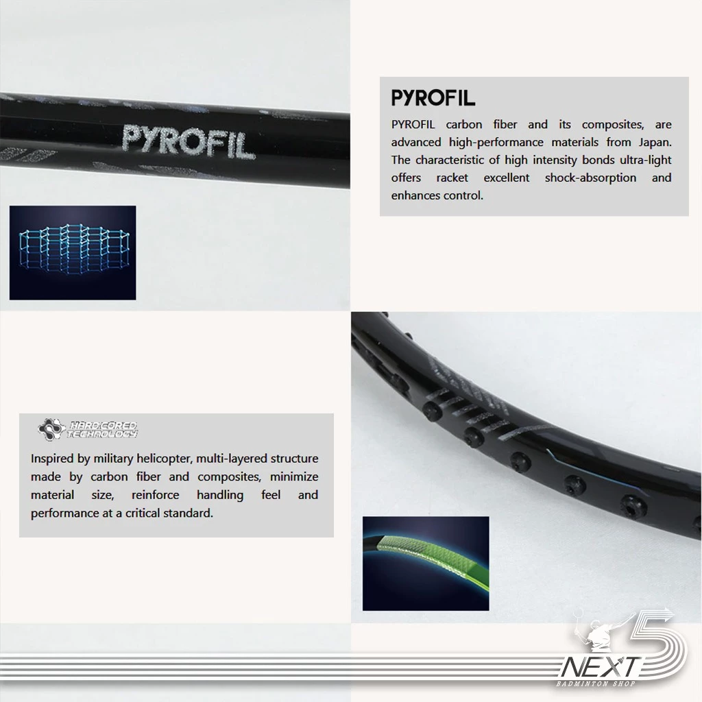Victor ไม้แบดมินตัน รุ่น Thruster T-500 ( TK-T500 ) แถมเอ็น victor vs-66 ซอง กริป ประกันศูนย์ไทย รูปที่ 6