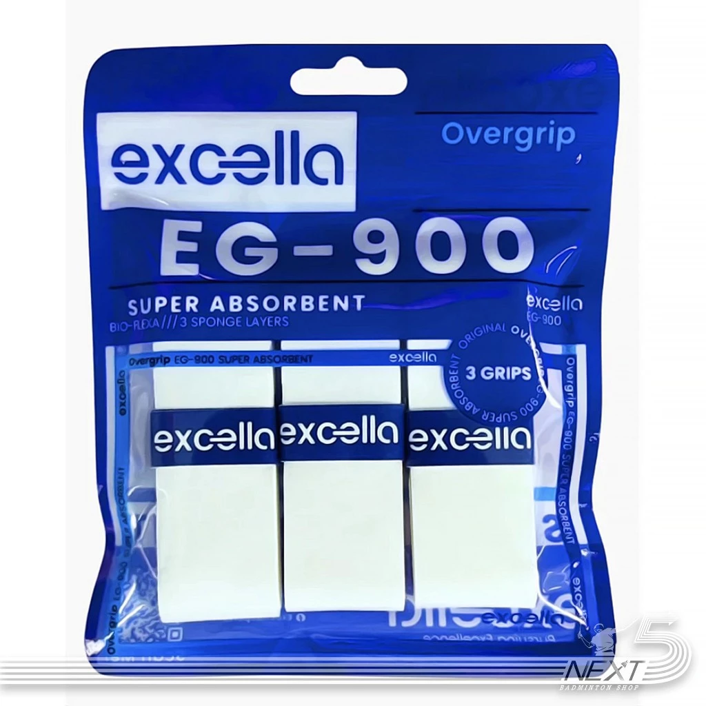 Excella EG-900 กริปคุณภาพสูง เกรดญี่ปุ่น แพค 3 ชิ้น มี 4 สี ขาว / เหลือง / ชมพู / ดำ รูปที่ 2