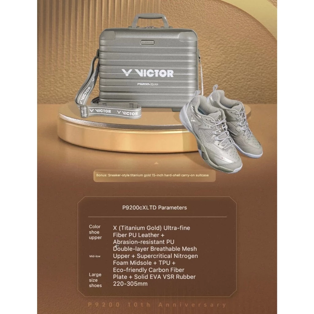 VICTOR VICTOR P9200CX LTD 10th Anniversary Edition รองเท้าแบดมินตัน ของแท้ ประกันศูนย์ไทย พร้อมกระเป๋ารุ่นพิเศษ รูปสินค้า 3