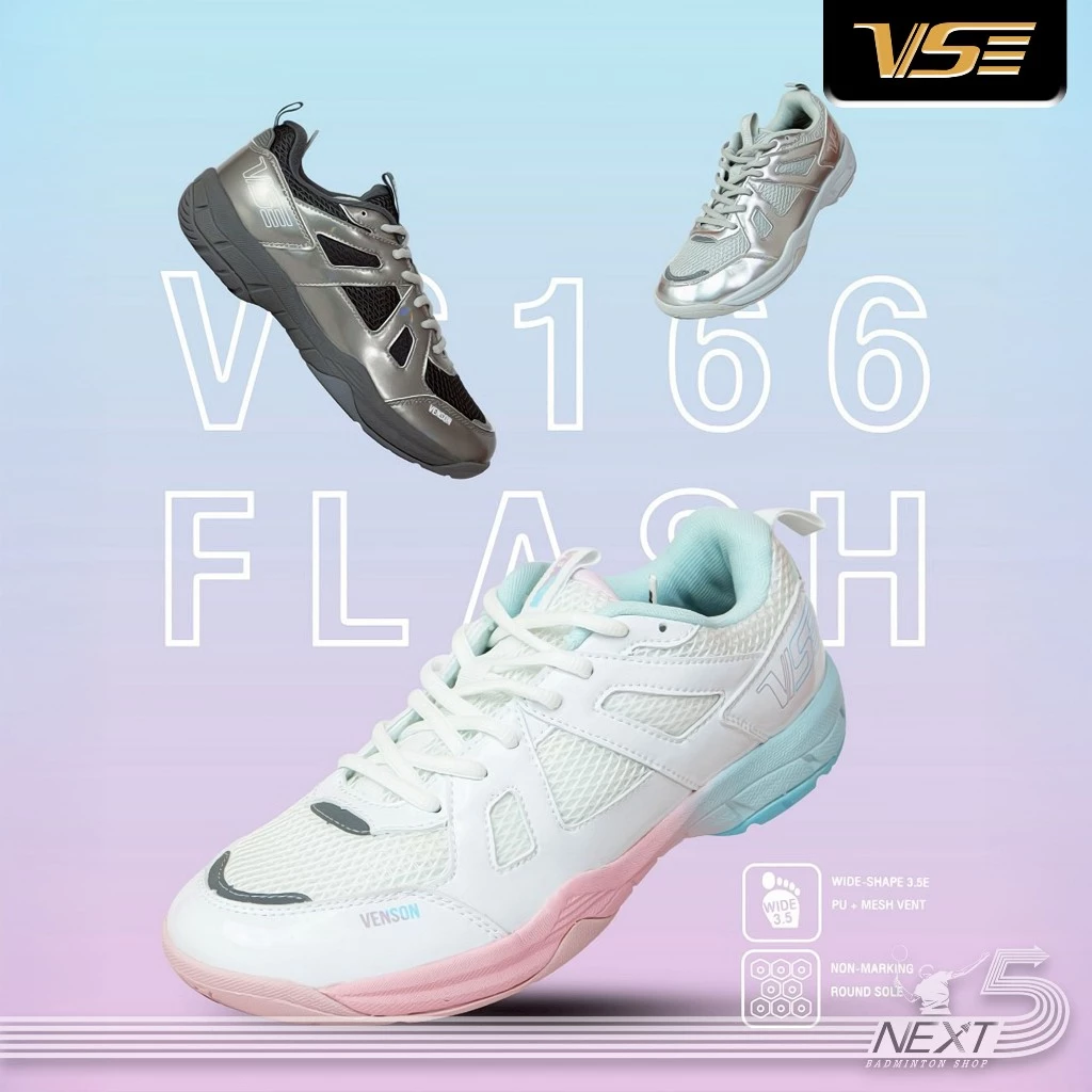 VS รองเท้ากีฬาแบดมินตัน รุ่น VS-166 Flash หน้ากว้าง รูปที่ 1