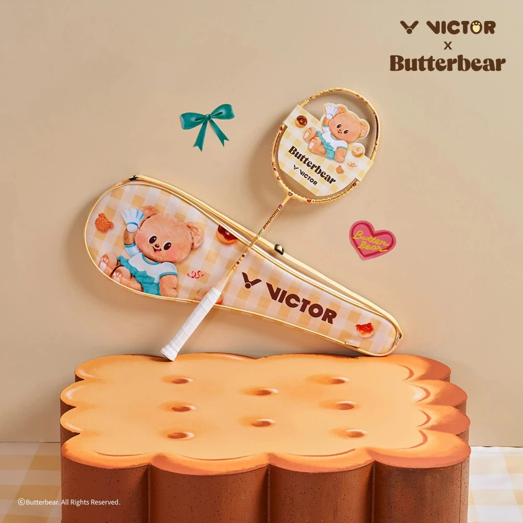 VICTOR ARS/TK Butterbear I ไม้แบดมินตัน รุ่นลิมิเต็ด Butterbear ของแท้ 100% พร้อมซอง แถมเอ็น แถมกริปยาง รูปที่ 3