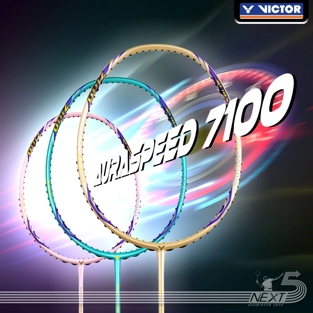 VICTOR Victor ไม้แบดมินตันรุ่น Auraspeed-7100 ( ARS-7100 ) แถม เอ็น กริป ซอง รูปสินค้า 1