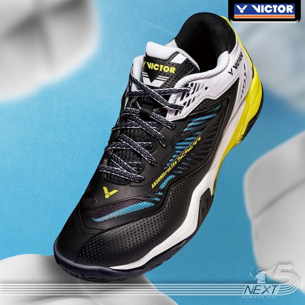 VICTOR Victor รองเท้าแบดมินตัน รุ่น A830 NitroLite U-SHAPE 3.5 หน้ากว้างพิเศษ มี 2 สี ขาว และ ดำ รูปสินค้า 4