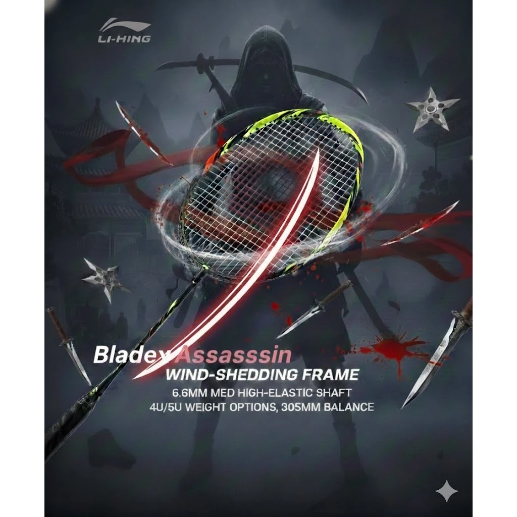 Li-ning Li-ning ไม้แบดมินตัน รุ่น Bladex Assassin (锋影刺客) แถมเอ็น ซอง กริปยาง ประกันศูนย์ไทย รูปสินค้า 2