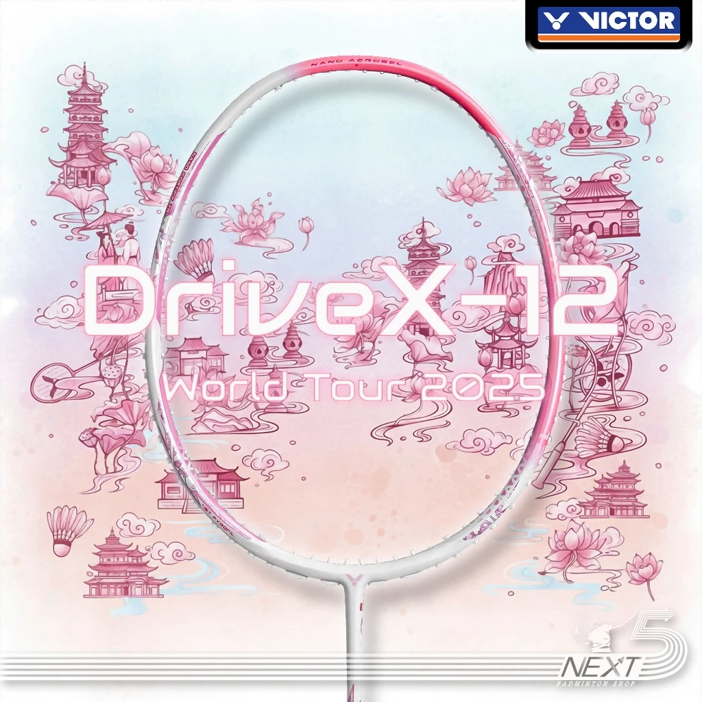 VICTOR VICTOR DX-12 WT DriveX 12 World Tour 2025 ไม้แบดมินตัน 3U/4U สมดุลรอบด้าน ของแท้ ประกันศูนย์ไทย รูปสินค้า 1
