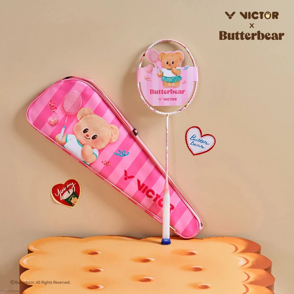 VICTOR ARS/TK Butterbear I ไม้แบดมินตัน รุ่นลิมิเต็ด Butterbear ของแท้ 100% พร้อมซอง แถมเอ็น แถมกริปยาง รูปที่ 2